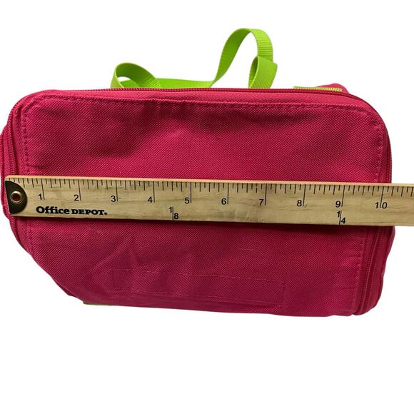 The Original Nantucket Diddy Bag Pink and Green Canvas - Picture 8 of 9